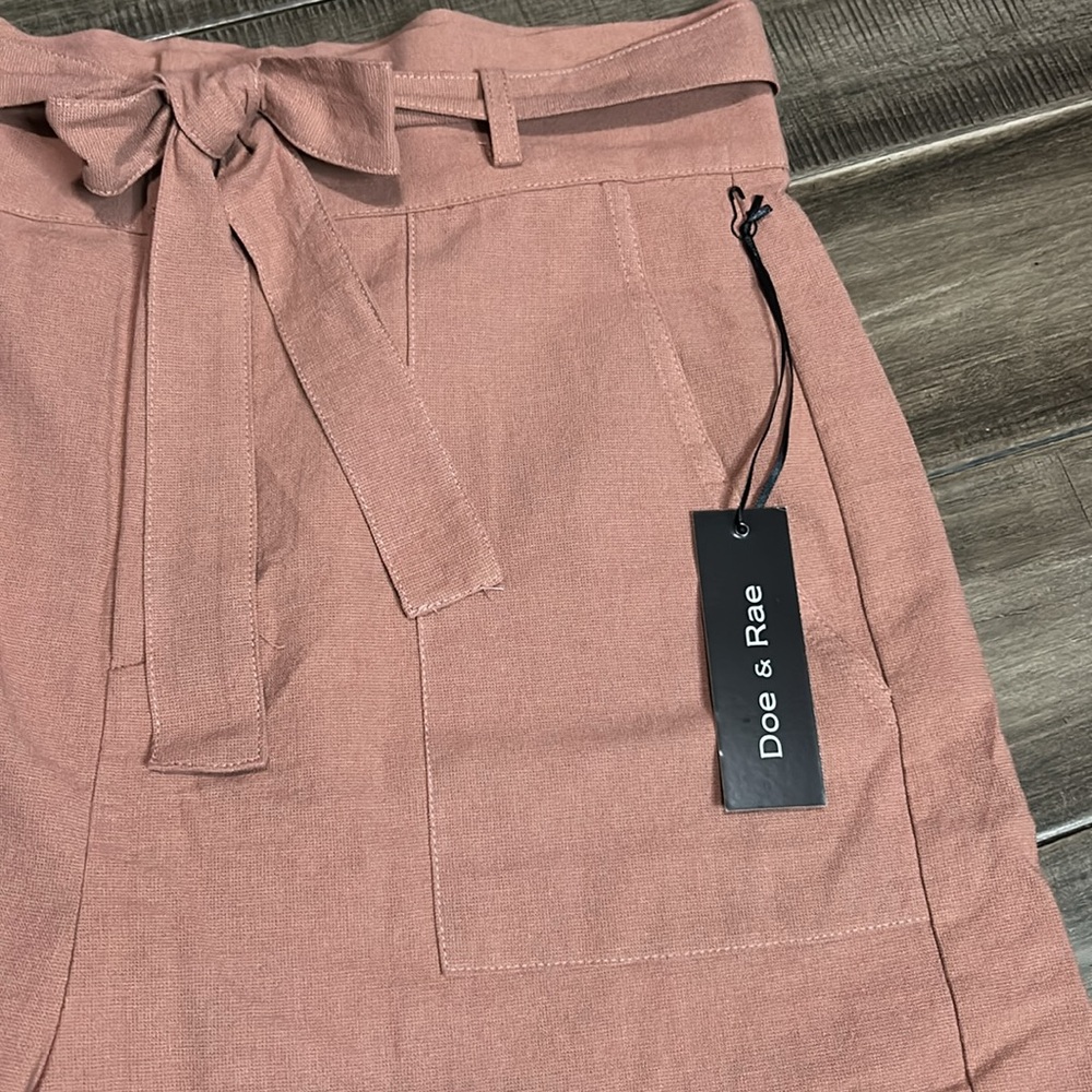 New Doe & Rae Women's Pink Shorts L - Picture 2 of 8